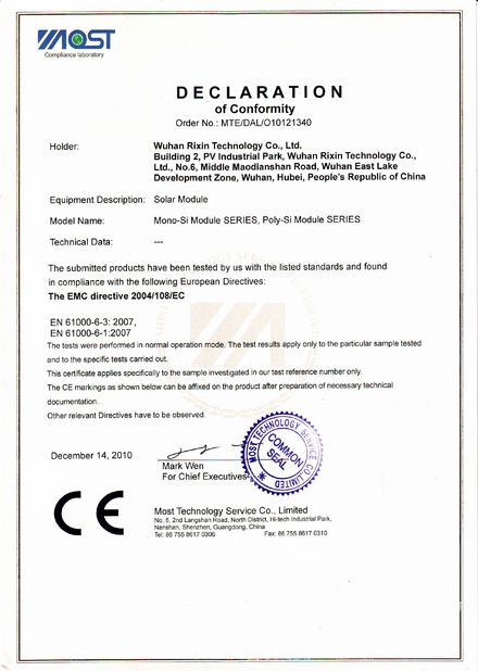 China Wuhan Rixin Technology Co., Ltd. zertifizierungen